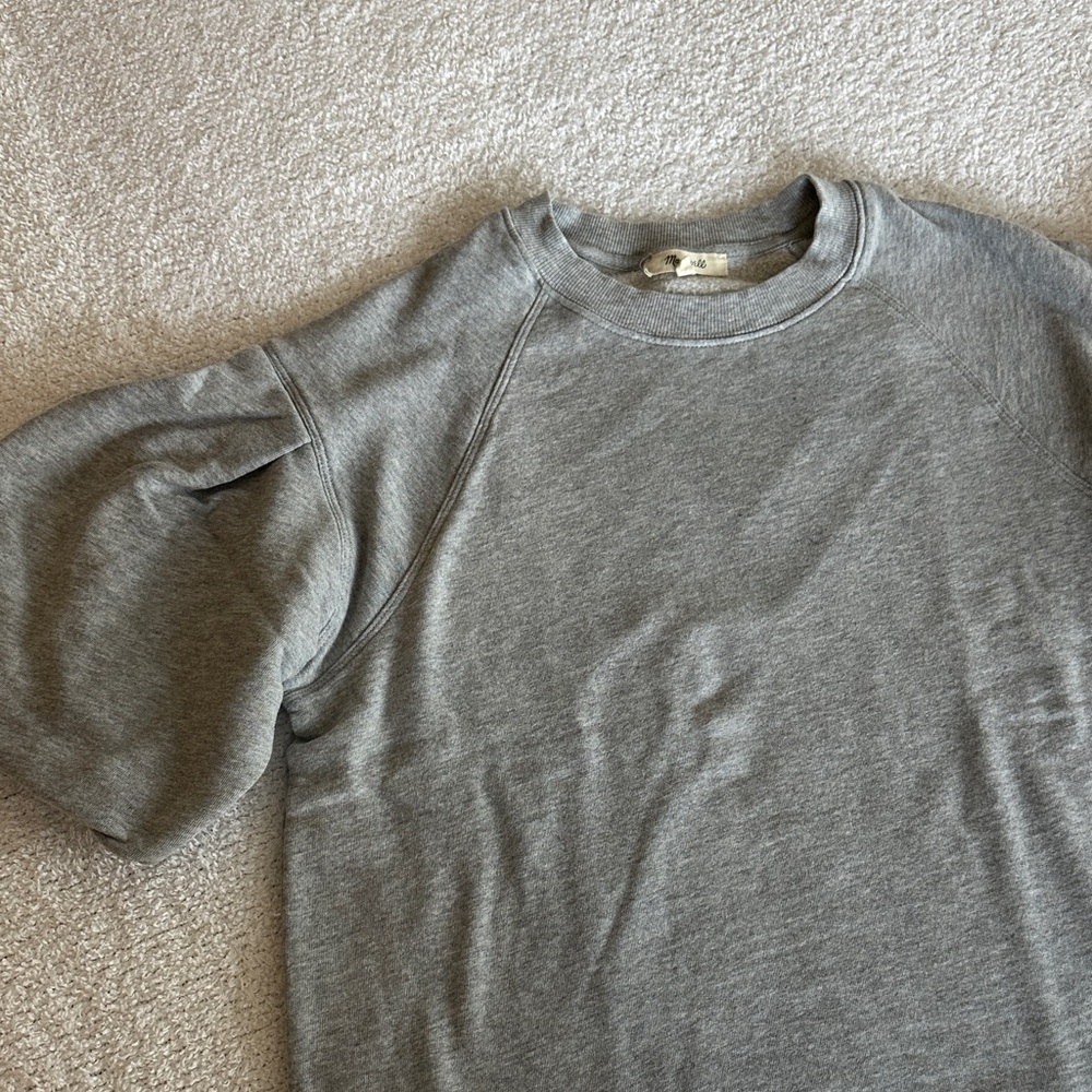 Madewell Heather Gray Crewneck Top